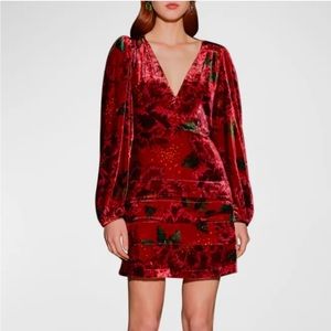 Farm Rio Shiny Flowers Mini Dress (Saks 5th Avenue)